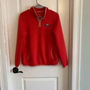 L.L. Bean Women's Vibrant Coral Airlight Pullover